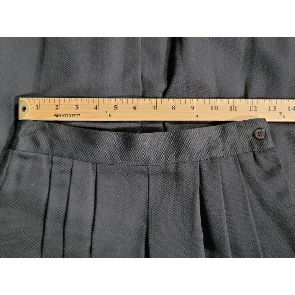 Gay Boyer Vintage Retro 80s 90s Bow Puff Sleeve Blouse Black Pleated Skirt Sz 6 - Picture 12 of 15